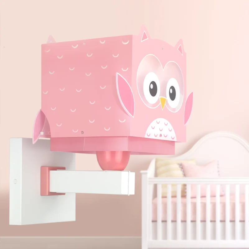 Little Owl Pink φωτιστικό απλίκα τοίχου