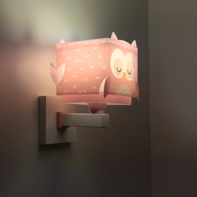 Little Owl Pink φωτιστικό απλίκα τοίχου