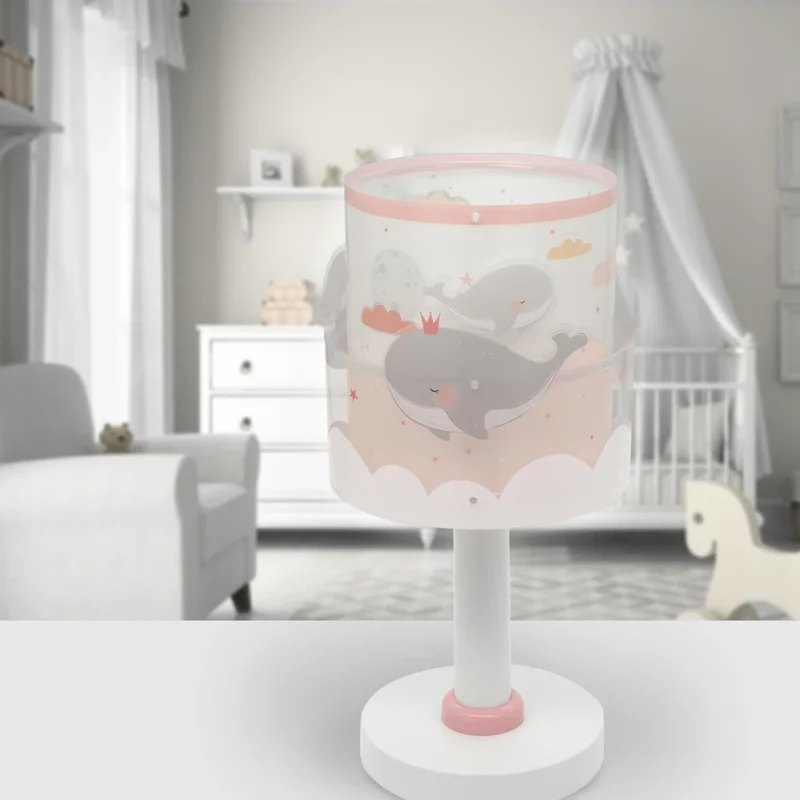 WHALE DREAMS PINK επιτραπέζιο παιδικό φωτιστικό