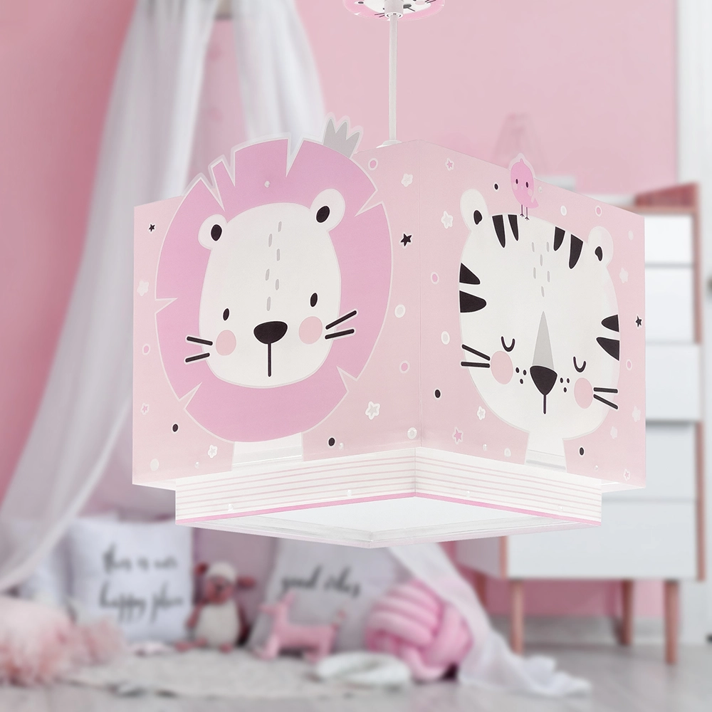 Baby Jungle Pink κρεμαστό παιδικό φωτιστικό οροφής