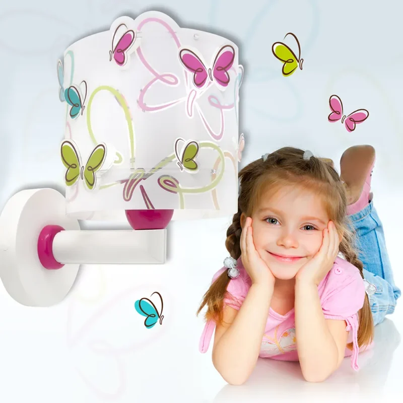 Butterfly απλίκα τοίχου με πεταλούδες για παιδικό δωμάτιο
