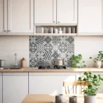 Grey Cementines πλάτη κουζίνας βινυλίου