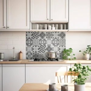 Grey Cementines πλάτη κουζίνας βινυλίου