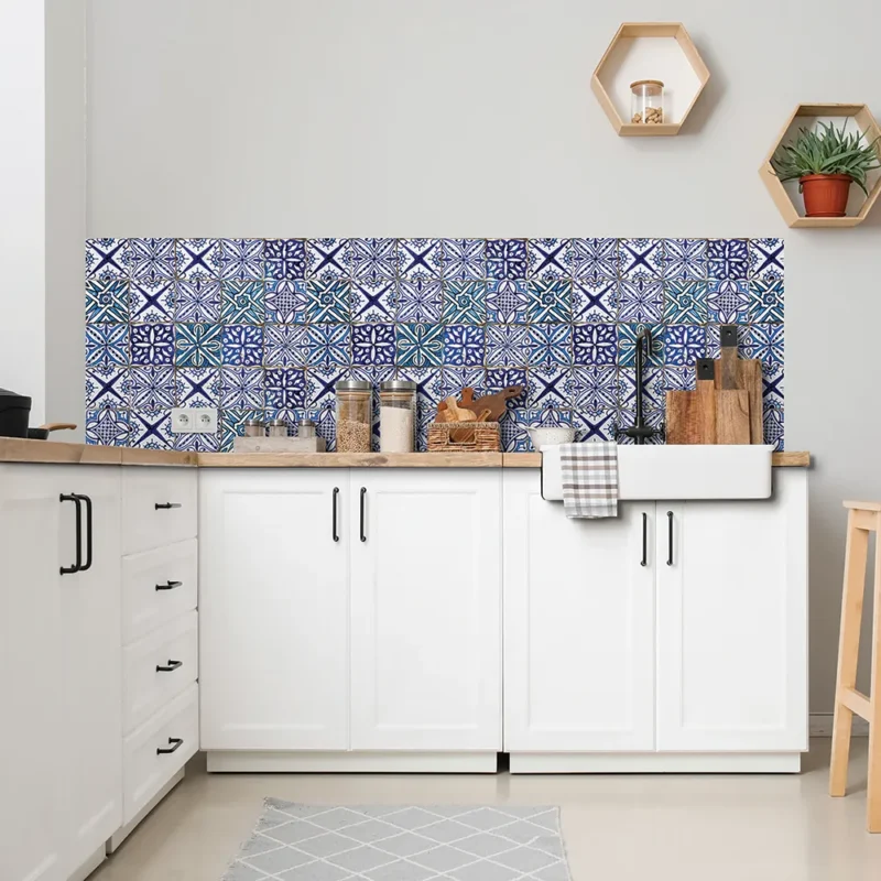 Light Blue Azulejos easy πάνελ προστασίας