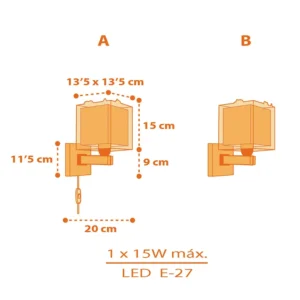 Dinos απλίκα τοίχου