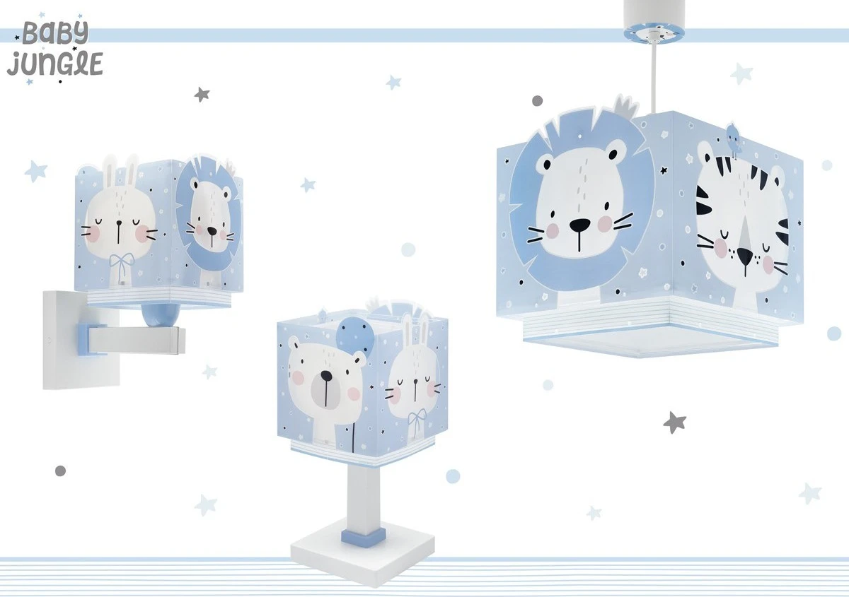 Baby Jungle blue συλλογή παιδικών φωτιστικών