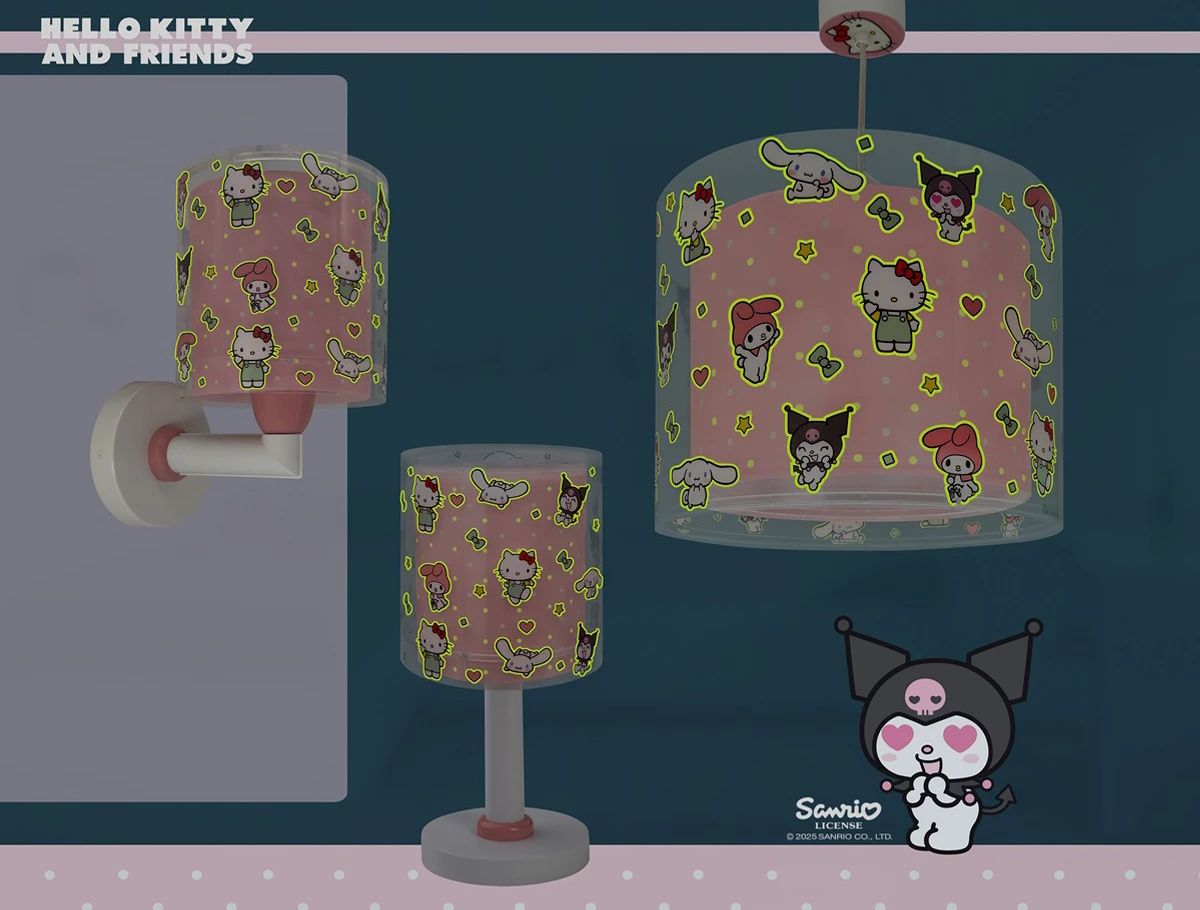 Hello Kitty and Friends συλλογή παιδικών φωτιστικών