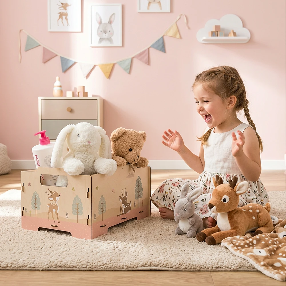 5270_AM Loving Deer Toy Box